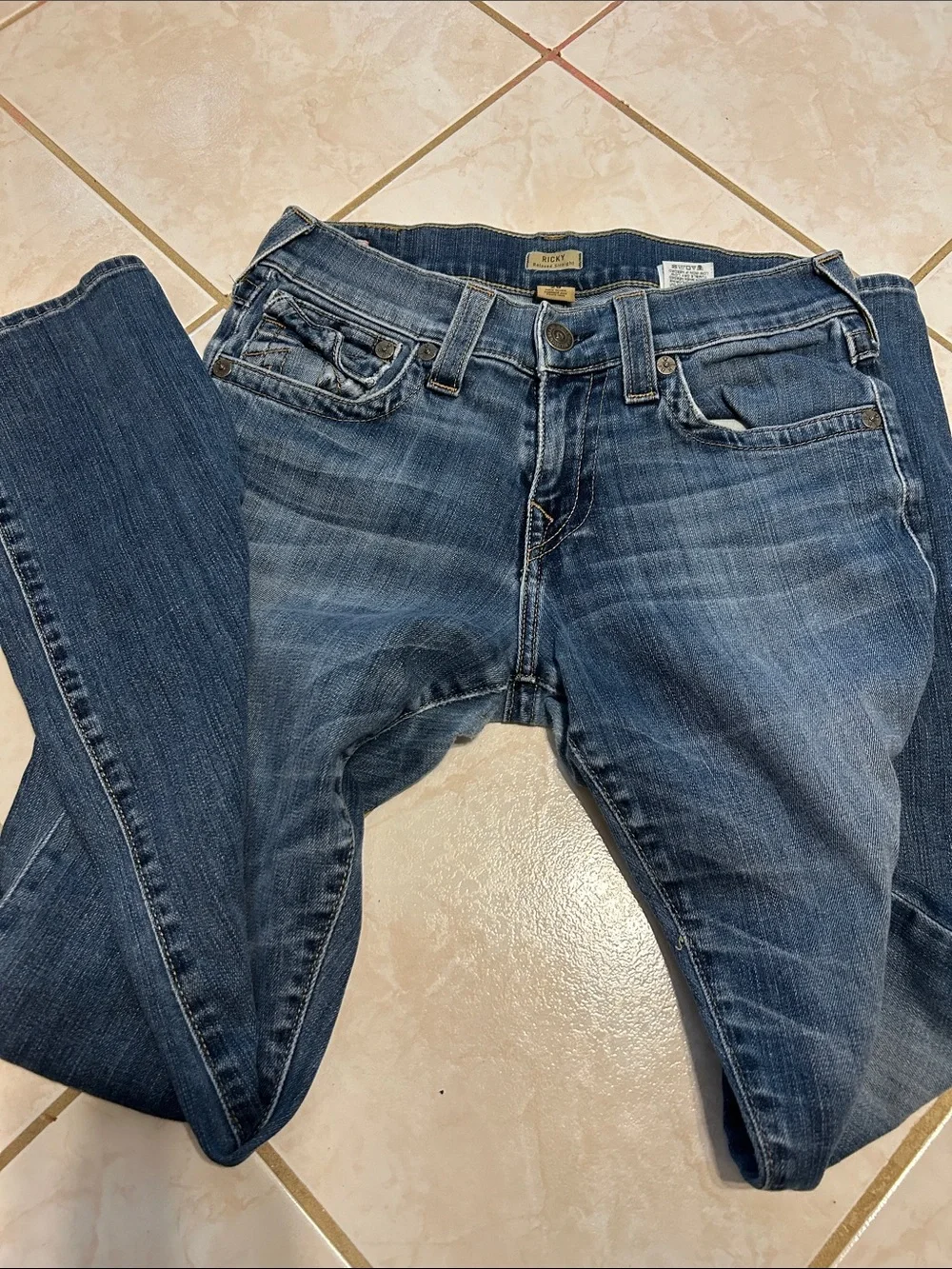 True Religion Men’s Ricky Straight Leg Jeans